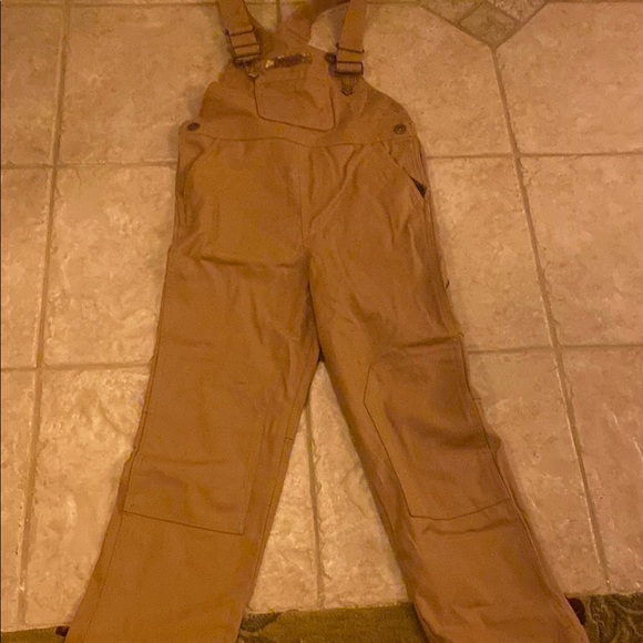 Kids Columbia Tan Overalls - Picture 1 of 1
